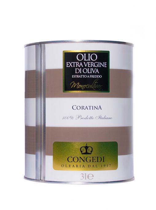 Extra virgin olive oil - Monocultivar 3 l - Coratina