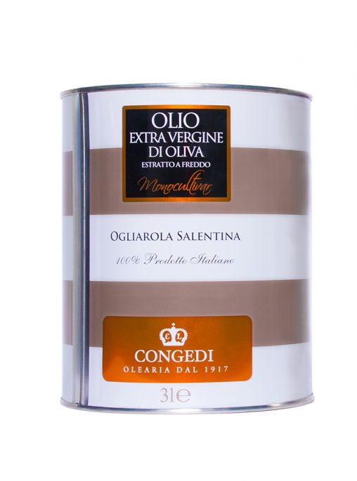 Olio extra vergine di oliva - Monocultivar - Ogliarola-3 l