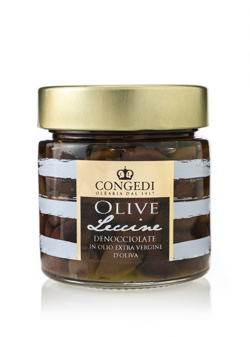 Olive Leccine Denocciolate in Olio Extra Vergine di Oliva