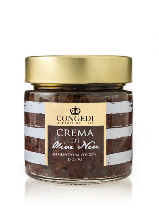 Crema di Olive Nere in Olio Extra Vergine di Oliva