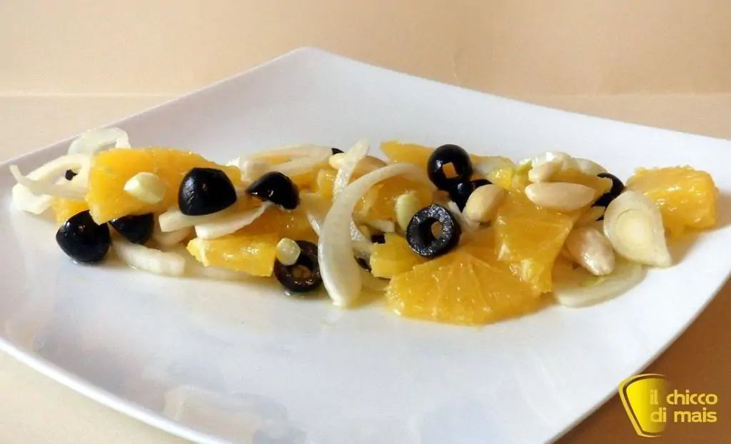 Insalata di arance, finocchi e olive nere