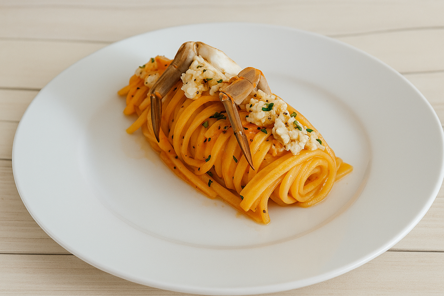 Linguine al Granchio Blu con Olio Extravergine d’Oliva Congedi – Ricetta Gourmet